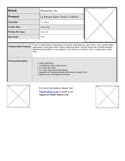 La Patrona Salsa Verde (1 Gallon)