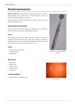 Dental instruments - Frank`s Hospital Workshop