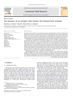 The dynamics of an energetic tidal channel, the Pentland Firth
