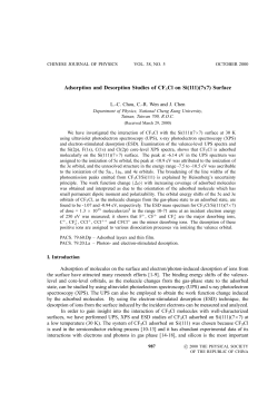 Adsorption and Desorption Studies of CF3Cl on Si(111)(7x7) Surface