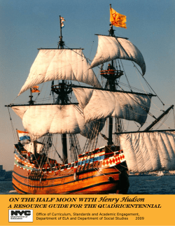 ON THE hALF MOON WITH Henry Hudson