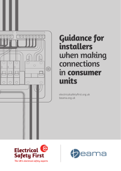 Consumer Unit Connections