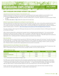 How to Measure Employment Intensity and Capacity