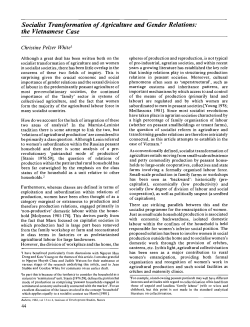 Socialist Transformation of Agriculture and