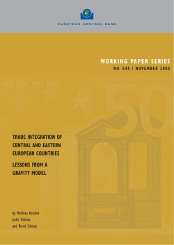 Trade integration of Central and Eastern European countries