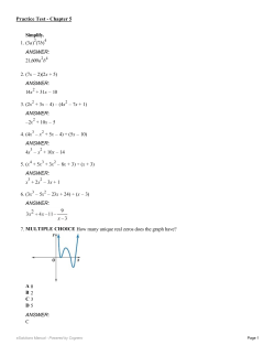 Simplify. 1. (3a) (7b) ANSWER: 21,609a b 2. (7x &ndash; 2)(2x + 5