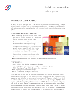 PRINTING ON CLEAR PLASTICS