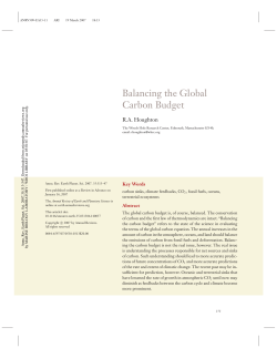 Balancing the Global Carbon Budget