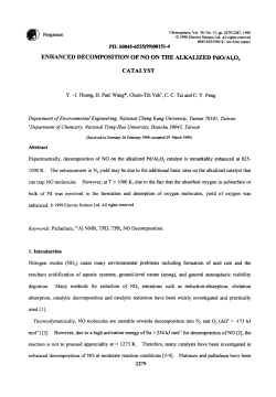 Enhanced decomposition of NO on the alkalized PdO/Al2O3 catalyst
