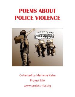 POEMS ABOUT POLICE VIOLENCE