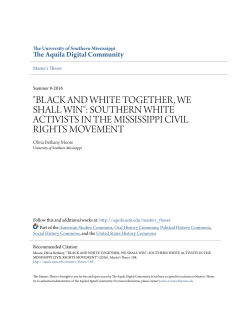 southern white activists in the mississippi civil rights movement