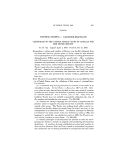UNITED STATES v. ALVAREZ-MACHAIN certiorari to the united