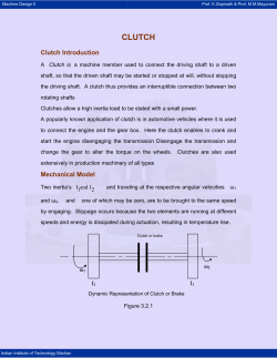 clutch - nptel