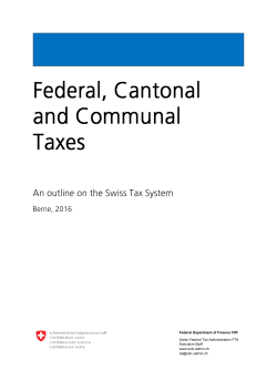 Federal, Cantonal and Communal Taxes