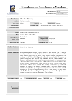 National Inventory of the Cultural Property of the Maltese Islands
