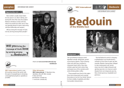 the Bedouin? - WEC International