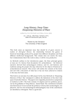 Long history, deep time: deepening histories of place