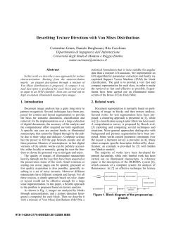 Describing Texture Directions with Von Mises