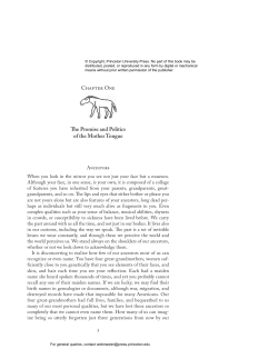 Chapter 1 [in PDF format] - Princeton University Press