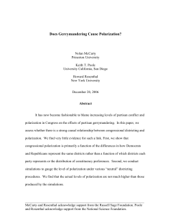 Does Gerrymandering Cause Polarization?