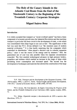 The Role of the Canary Islands in the Atlantic Coal Route from the