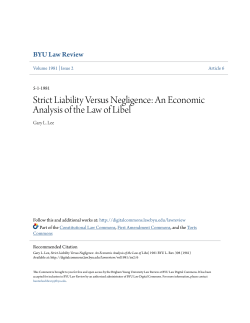 An Economic Analysis of the Law of Libel