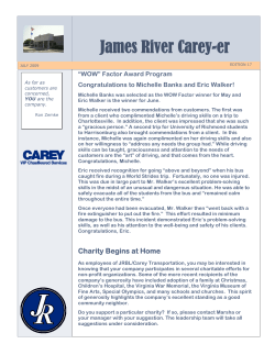 July 2009 - James River Transportation