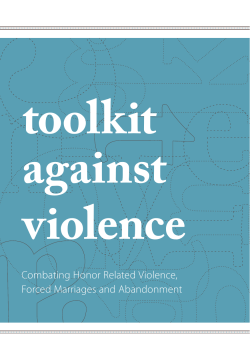 Combating Honor Related Violence, Forced Marriages