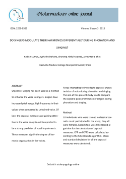Do Singers Modulate their Harmonics differentially during Phonation