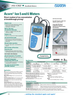 Acorn&reg; Ion 5 and 6 Meters