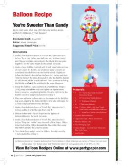 Balloon Recipe - Great American Media Services