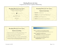 Summary slides - Eagleton Institute of Politics