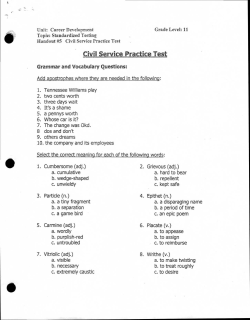 Civil Service Practice Test