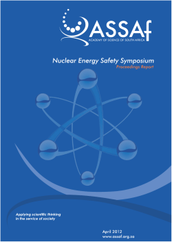 Nuclear Energy Safety Symposium Report
