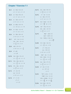 Chapter 7 Exercise 7.1