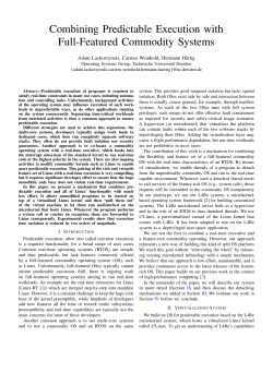 Combining Predictable Execution with Full