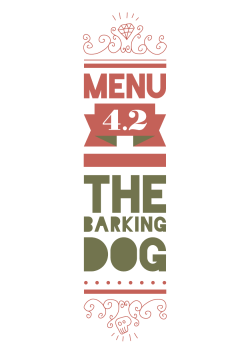 The menu  - The Barking Dog