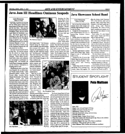 Java Jam III Headlines Ominous Seapods Pete Mattson