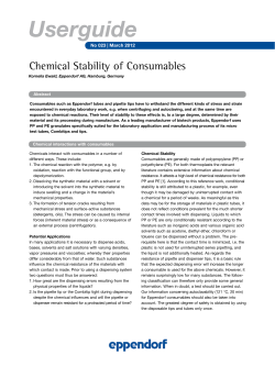 Chemical Stability of Consumables