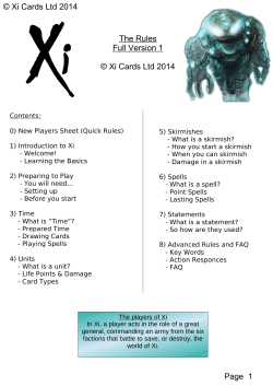 The Rules - Xi Cards Ltd
