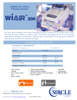 The Sircle WiAir 200 Inflatable Cushion Packaging