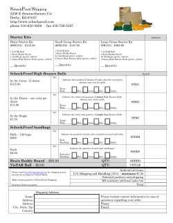 Order form - Schockproof Shipping