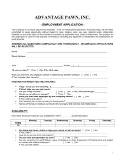 Form - Cash in a Flash Pawn Shop