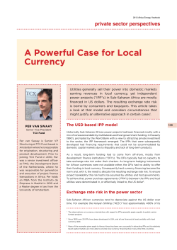 A Powerful case for Local currency