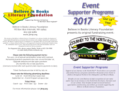 Supporter Programs - Journey to the North Pole