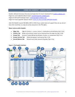 comm 645 handout &ndash; nodexl basics