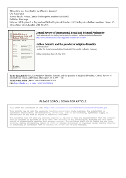 Critical Review of International Social and Political Philosophy