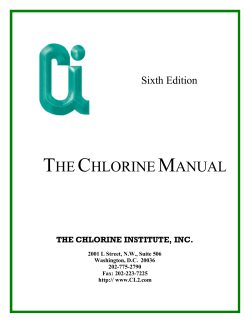 The Chlorine Manual - Archer Instruments