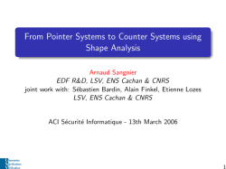 From Pointer Systems to Counter Systems using Shape Analysis