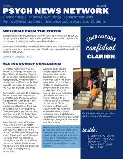 Psychology Newsletter Spring 2015
